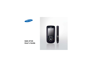 Handleiding Samsung SGH-Z720S Mobiele telefoon