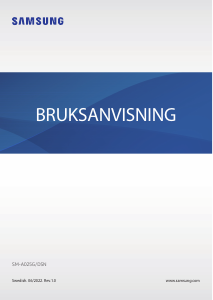 Bruksanvisning Samsung SM-A025G/DSN Galaxy A02s Mobiltelefon