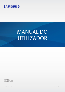 Manual Samsung SM-A207F/DS Galaxy A20s Telefone celular