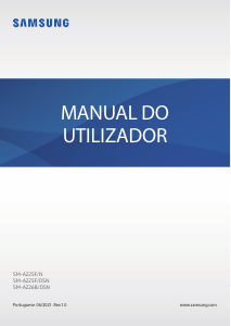 Manual Samsung SM-A225F/DSN Galaxy A22 Telefone celular