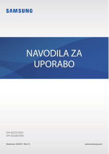 Priročnik Samsung SM-A225F/DSN Galaxy A22 Mobilni telefon