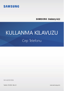 Kullanım kılavuzu Samsung SM-A225F/DSN Galaxy A22 Cep telefonu