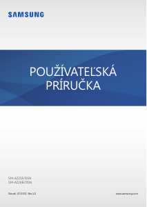 Návod Samsung SM-A226B/DSN Galaxy A22 Mobilný telefón