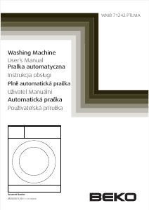 Manual BEKO WMB 71242 PTLMA Washing Machine