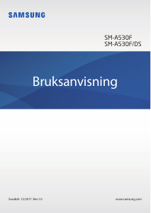 Bruksanvisning Samsung SM-A530F/DS Galaxy A8 Mobiltelefon