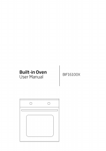 Manual BEKO BIF 16100 Oven