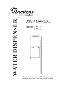 Manual Ramtons RM/559 Water Dispenser