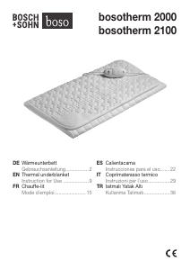 Manual de uso Boso Bosotherm 2100 Manta eléctrica