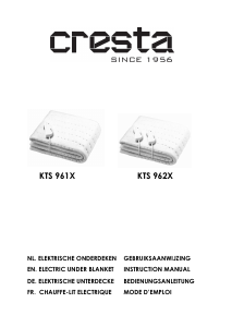 Manual Cresta KTS 961X Electric Blanket