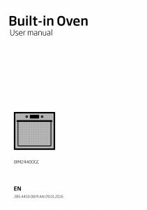 Bruksanvisning BEKO BIM 24400 Ugn
