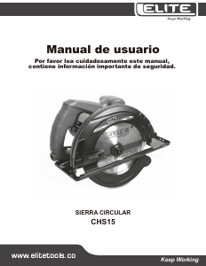 Manual de uso Elite CHS15 Sierra circular