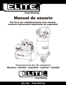 Manual de uso Elite CA1012D Compresor