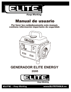 Manual de uso Elite 2G95 Generador