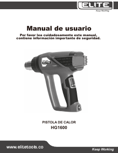 Manual Elite HG1600 Heat Gun