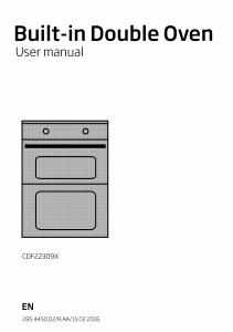 Manual BEKO CDF 22309 Oven