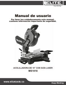 Manual Elite MS1018 Mitre Saw