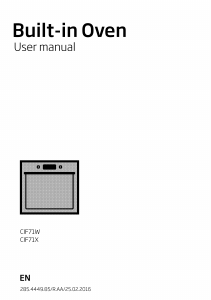 Manual BEKO CIF 71 Oven