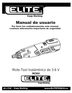 Manual de uso Elite MI36V Herramienta multifuncional