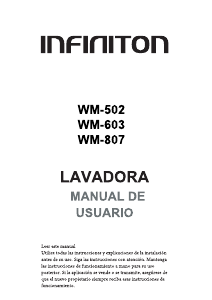 Manual de uso Infiniton WM-603 Lavadora