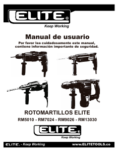 Manual de uso Elite RM7024 Martillo perforador