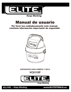 Manual de uso Elite VC0115P Aspirador