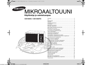 Käyttöohje Samsung CE1000C Mikroaaltouuni