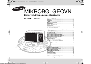 Bruksanvisning Samsung CE1000C Mikrobølgeovn