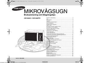 Bruksanvisning Samsung CE1000C Mikrovågsugn