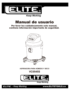 Manual de uso Elite VC0545S Aspirador