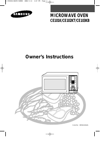 Manual Samsung CE101K Microwave