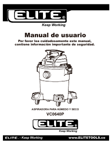 Manual de uso Elite VC0640P Aspirador