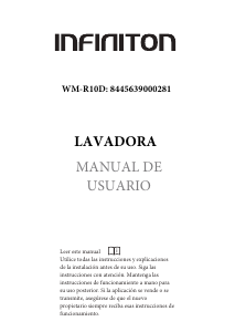 Manual de uso Infiniton WM-R10D Lavadora