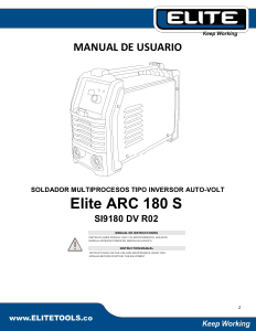 Manual de uso Elite SI9180 Maquina de soldar