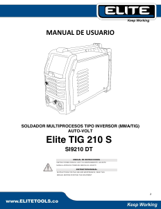 Manual de uso Elite SI9210D Maquina de soldar