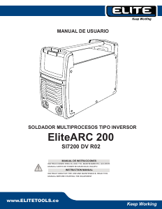 Manual de uso Elite SI7200 Maquina de soldar