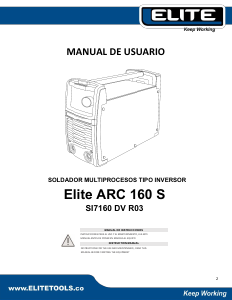 Manual Elite SI7160 Welder