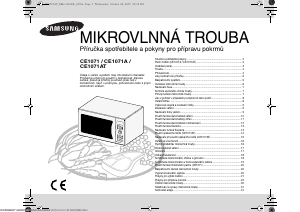 Manuál Samsung CE1071AT/XEH Mikrovlnná trouba