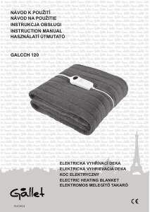 Manual Gallet CCH 120 Electric Blanket