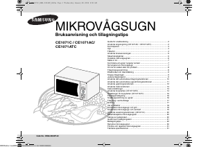 Bruksanvisning Samsung CE1071C Mikrovågsugn