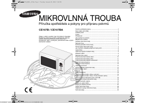 Manuál Samsung CE107BA Mikrovlnná trouba