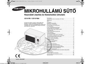 Használati útmutató Samsung CE107BA Mikrohullámú sütő
