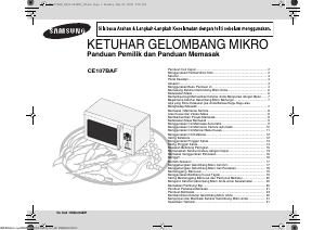 Panduan Samsung CE107BAF-S Microwave