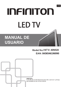 Manual de uso Infiniton INTV-40N520 Televisor de LED