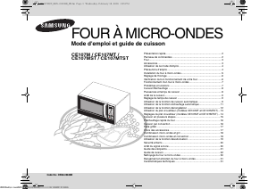 Mode d’emploi Samsung CE107M-B Micro-onde