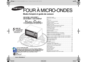 Mode d’emploi Samsung CE107MT Micro-onde