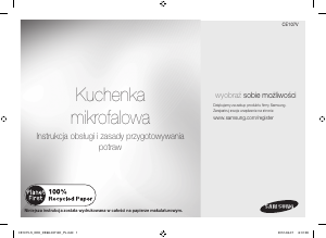 Instrukcja Samsung CE107V Kuchenka mikrofalowa