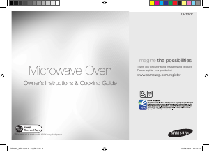 Manual Samsung CE107V-B Microwave