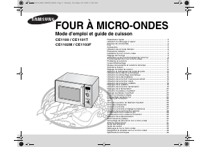 Mode d’emploi Samsung CE1100-S/XEN Micro-onde