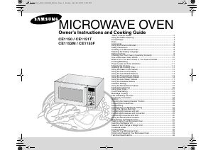 Manual Samsung CE1150-S Microwave