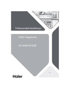 Handleiding Haier HCW9919FSGB Koel-vries combinatie